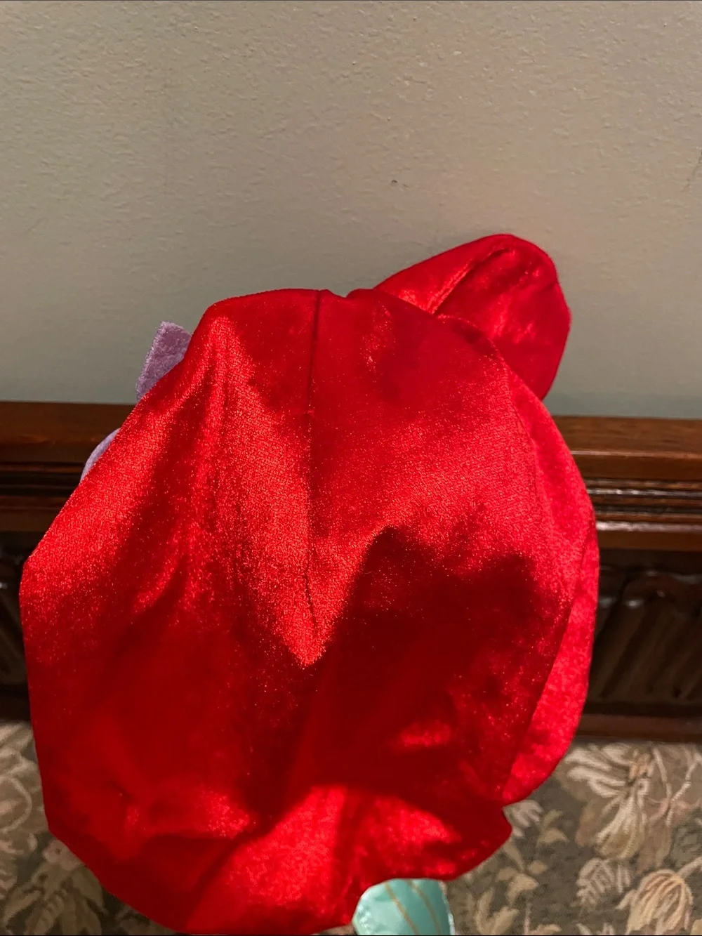 Disney Ariel Plush Doll - Red Hair, Purple Top, Mint Tail